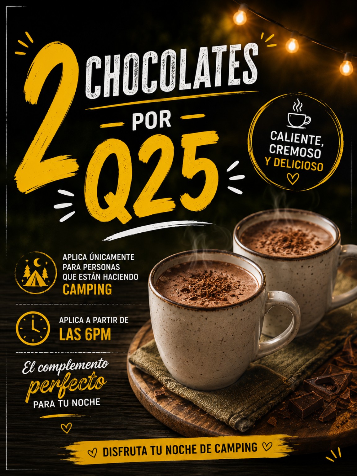 2 chocolates por Q25